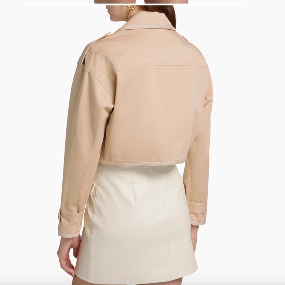 L'AGENCE  Kento Cotton Crop Trench Jacket - Picture 6 of 6